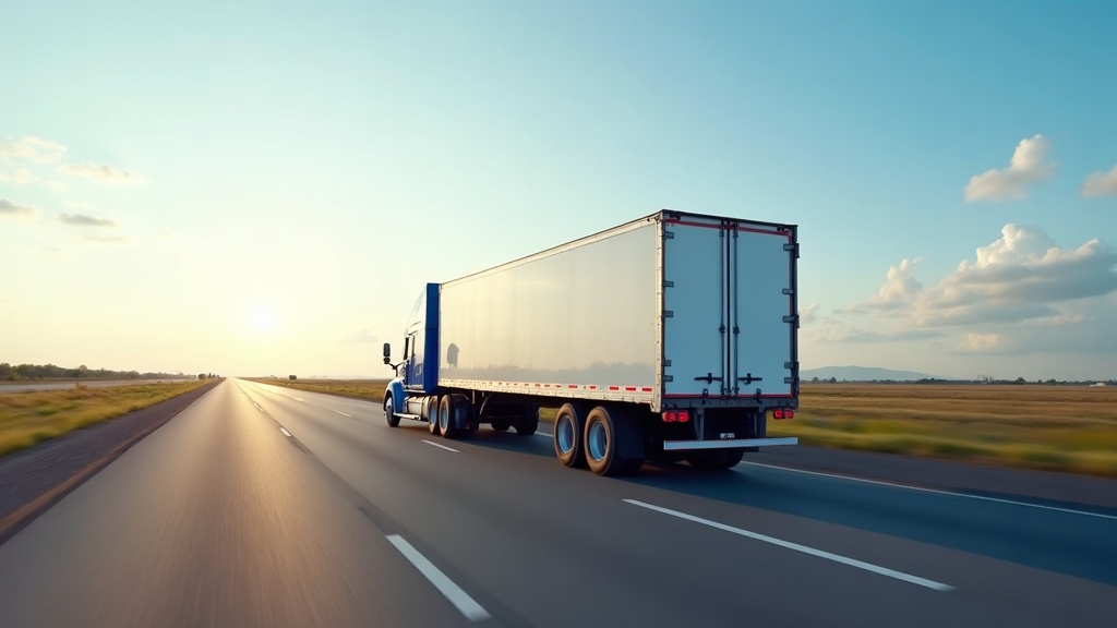 Gazelle Logistics dry van on the highway